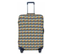 JGHHOUN Aircraft Plane At Sunsets Print Universal Stretchable Suitcase Cover Luggage Protector Travel Accessory Daily