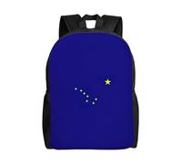 JGHHOUN Alaska State Flag Print Stylish Waterproof Backpack Unisex Daily Work Travel Hiking Outdoor Camping Gym