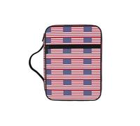 JGHHOUN American Flag Print Versatile Bible Storage Bag Scripture Organizer Christian Gift Church Accessory