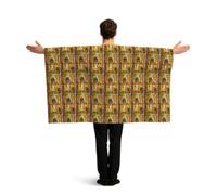 JGHHOUN Ancient Egypt Tribe Series Print Patriotic Flag With Sleeves Cape Themed Costume Accessory Celebration Sport Games