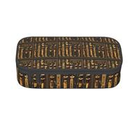 JGHHOUN Ancient Egyptian Hieroglyph Print Teenagers Large Storage Pencil Case Students School Travel Essential Stationery