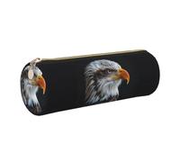 JGHHOUN Bald Eagle Print Adult Pencil Case Pen Pouch Home Stationery Organizer Accessory Lghtweight