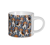 JGHHOUN Beagle Patterns Print Large Capacity Ceramic Mugs Home Office Camping Wedding Gift Sets Outdoor Picnic
