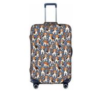 JGHHOUN Beagle Patterns Print Universal Travel Suitcase Cover Elastic Luggage Protector for Waterproof Washable