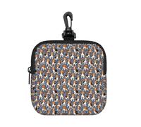JGHHOUN Beagle Patterns Print Women Men Square Storage Bag Waterproof Travel Toiletry Cosmetic Organizer Pouch