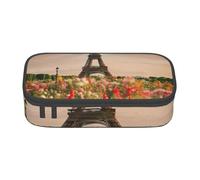 JGHHOUN Beautiful Eiffel Tower Paris Print Teenagers Large Storage Pencil Case Students School Travel Essential Stationery