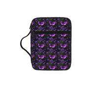 JGHHOUN Beautiful Purple Butterfly Print Versatile Bible Storage Bag Scripture Organizer Christian Gift Church Accessory