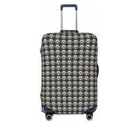 JGHHOUN Black Crow Birds On A Branch Print Universal Stretchable Suitcase Cover Luggage Protector Travel Accessory Daily