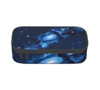 JGHHOUN Blue Galaxy Pattern Print Teenagers Large Storage Pencil Case Students School Travel Essential Stationery