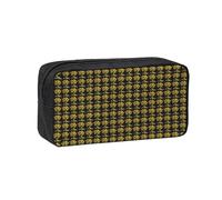 JGHHOUN Bouquet of Daffodil Print Men Women Large-Capacity Pen Case Stationery Organizer Pouch for Office Home Work
