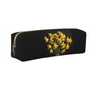 JGHHOUN Bouquet of Daffodil Print Unisex Pencil Case Pouch Office Travel Daily Backpacks Stationery Organizer