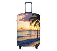 JGHHOUN Breathtaking Jamaica Beach Print Universal Stretchable Suitcase Cover Luggage Protector Travel Accessory Daily