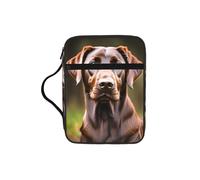 JGHHOUN Brown Labrador Retriever Print Versatile Bible Storage Bag Scripture Organizer Christian Gift Church Accessory