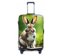 JGHHOUN Bunny Rabbits Print Universal Travel Suitcase Cover Elastic Luggage Protector for Waterproof Washable