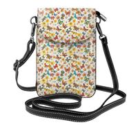 JGHHOUN Butterfly Daisy Print Mini Shoulder Bag Women Phone Case Travel Everyday Gifting Shopping Evenings Out