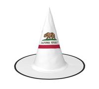JGHHOUN California State Flag Print Comfort Carnival Party Cosplay Costume For Adults Hat Holiday Seasonal Celebration