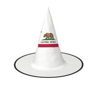 JGHHOUN California State Flag Print Comfort Carnival Party Cosplay Costume For Adults Hat Holiday Seasonal Celebration