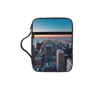 JGHHOUN Chicago Illinois USA 1 Print Versatile Bible Storage Bag Scripture Organizer Christian Gift Church Accessory