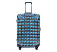 JGHHOUN Chicago Reflect Print Universal Stretchable Suitcase Cover Luggage Protector Travel Accessory Daily