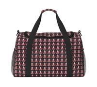 JGHHOUN Christmas Santa Clauss Print Versatile Hand Bag Lightweight Tote Foldable Travel Shoulder Bags Camping Fishing