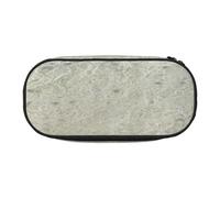 JGHHOUN Clear Sea Water White Sand Beach Print Pencil Case Spacious Pen Pouch Zipper High Capacity Makeup Tools Office Supplies