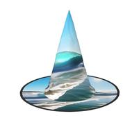 JGHHOUN Clear Sky Wave Beach Print Comfort Carnival Party Cosplay Costume For Adults Hat Holiday Seasonal Celebration