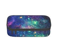JGHHOUN Colorful Galaxy Print Teenagers Large Storage Pencil Case Students School Travel Essential Stationery