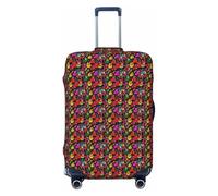 JGHHOUN Colorful Guitar Print Universal Stretchable Suitcase Cover Luggage Protector Travel Accessory Daily