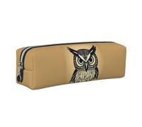 JGHHOUN Cute Owl Print Unisex Pencil Case Pouch Office Travel Daily Backpacks Stationery Organizer