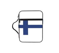 JGHHOUN Finnish Flag Print Versatile Bible Storage Bag Scripture Organizer Christian Gift Church Accessory