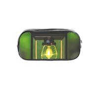 JGHHOUN Firefly and Lantern Print Transparent Stationery Organizer Clear Pencil Case Office Pencil Pouch Supplies