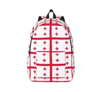 JGHHOUN Flag Of Georgia Print Stylish Backpack Unisex Double Shoulder Bag For Travel Work Outdoor Adventures