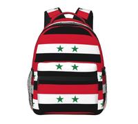 JGHHOUN Flag Of The Syrian Arab Republic Print Versatile Leisure Lightweight Backpack For Travel Work Outdoor Use Commuting Work