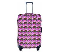 JGHHOUN Floral Butterfly Print Universal Travel Suitcase Cover Elastic Luggage Protector for Waterproof Washable