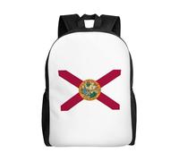 JGHHOUN Florida State Flag Print Double Shoulder Backpack Lightweight Unisex Bag Travel Rucksack Outdoor Camping