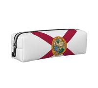 JGHHOUN Florida State Flag Print Unisex Pencil Case Pouch Office Travel Daily Backpacks Stationery Organizer