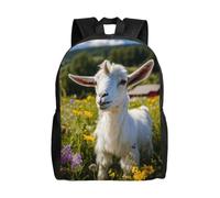 JGHHOUN Goat Print Stylish Waterproof Backpack Unisex Daily Work Travel Hiking Outdoor Camping Gym