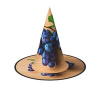 JGHHOUN Grape Pattern Print Comfort Carnival Party Cosplay Costume For Adults Hat Holiday Seasonal Celebration