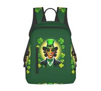 JGHHOUN Happy St Patrick'S Day Print Lightweight Backpack Travel Casual Unisex Daypack Bag Commute Office Outdoor Hiking
