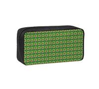 JGHHOUN Happy St Patrick's Day Print Men Women Large-Capacity Pen Case Stationery Organizer Pouch for Office Home Work