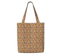 JGHHOUN Hockey Print Canvas Shoulder Bag Large Capacity Reusable Foldable Tote Shopping Beach Travel