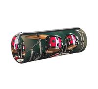 JGHHOUN Jazz Drum Print Adult Pencil Case Pen Pouch Home Stationery Organizer Accessory Lghtweight