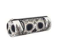 JGHHOUN Mexican Skull Print Adult Pencil Case Pen Pouch Home Stationery Organizer Accessory Lghtweight