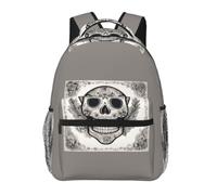 JGHHOUN Mexican Skull Print Versatile Leisure Lightweight Backpack For Travel Work Outdoor Use Commuting Work