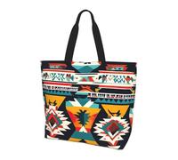 JGHHOUN Native American Pattern Print Large Capacity Shoulder Bag Crossbody Handbag Daily Use Travel Commuting Shopping