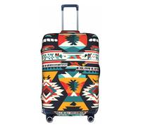 JGHHOUN Native American Pattern Print Universal Travel Suitcase Cover Elastic Luggage Protector for Waterproof Washable