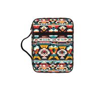 JGHHOUN Native American Pattern Print Versatile Bible Storage Bag Scripture Organizer Christian Gift Church Accessory