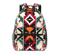JGHHOUN Native American Pattern Print Versatile Leisure Lightweight Backpack For Travel Work Outdoor Use Commuting Work