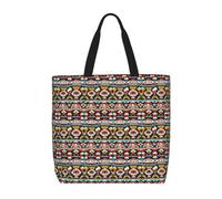 JGHHOUN Native American Pattern Print Women Men Extra-Large Organizer Bag Shoulder Tote Lightweight Casual Eco-Friendly