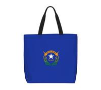 JGHHOUN Nevada State Flag Print Large Capacity Bag Shoulder Tote Lightweight Shopping Everyday Travel Beach Work